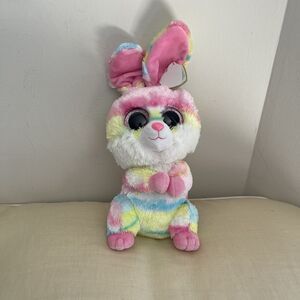 Ty Beanie Boo Lollipop The Rabbit  Multi-colored Easter  Bunny 12” Plush